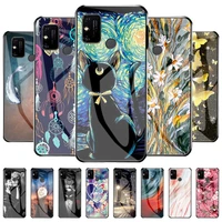 tempered glass case for huawei honor 9a case hard phone cover for huawei honor play 9a protective fundas honor9a 9 a back coques
