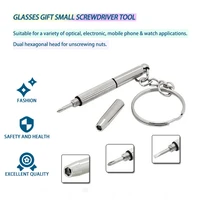eyeglass screwdriver mini hand tool 3 in 1 eyeglass screwdriver sunglass watch repair kit with keychain multifunction sunglass