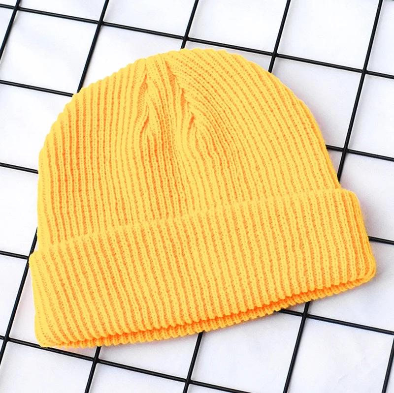 

New Knitted Hat Women's Autumn and Winter Double Layer Thickened Warm Hat Delivery Cap Fashion Fashion Woolen Hat