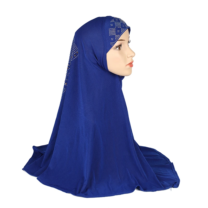 Цельный головной убор Amira Hijab Стразы мусульманский женский готовый к ношению