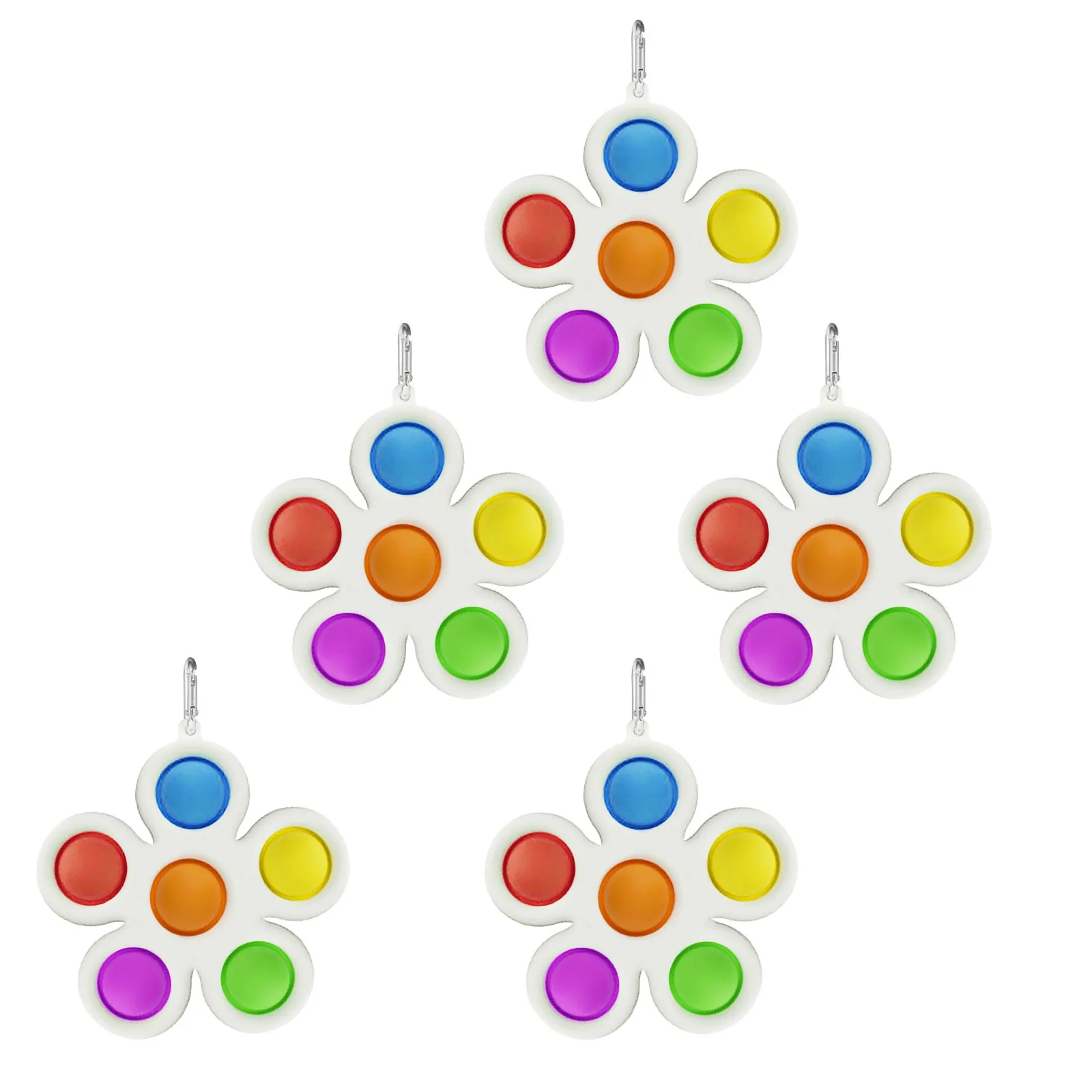 

5pcs Fidget Toys Children Adult Simple Dimple Toy Pressure Reliever Board Controller Decompression Gifts Educational Toys FE