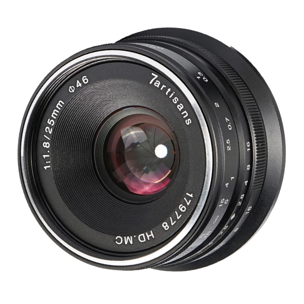 25 мм F1.8 APS C объектив ручной фокусировки подходит для камер Canon Micro черный|Адаптеры