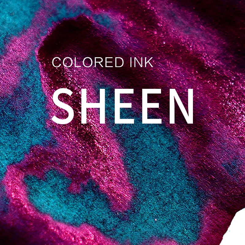 18ML Sheen Gradual Colored Ink Dip Pen Glass Bottle Non-Carbon Fountain Pen Ink For Painting Stationery