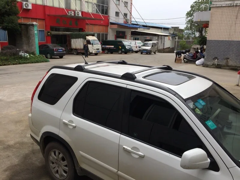 2 шт. черные боковые рельсы багажник на крышу автомобиля поперечные перекладины