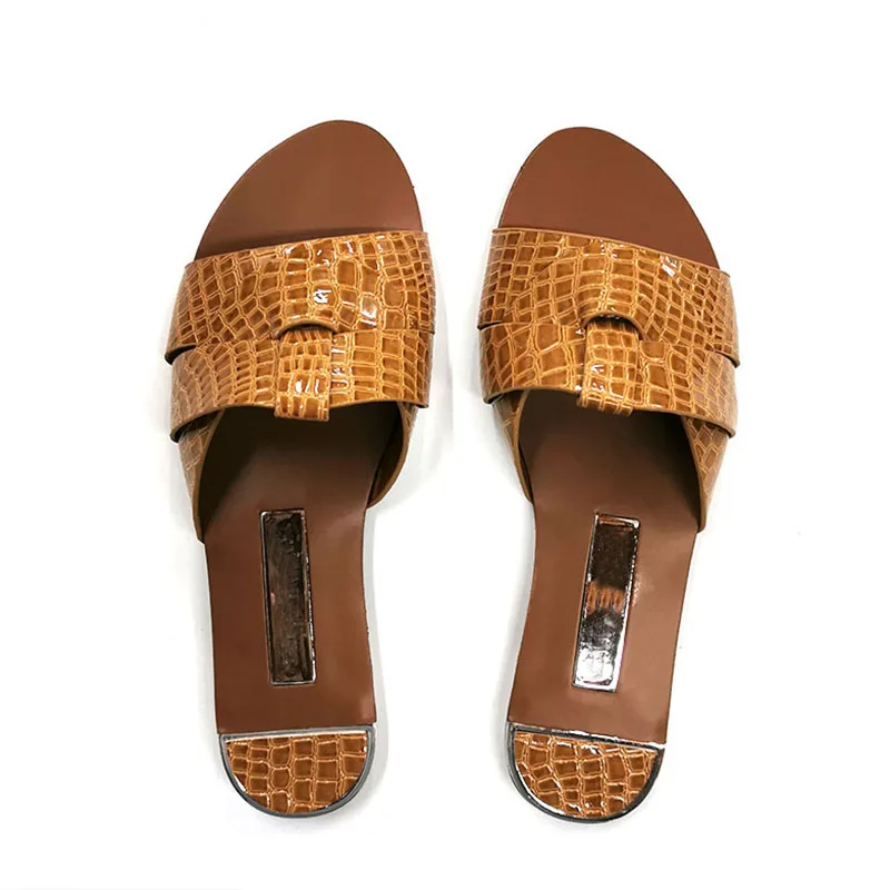 Летняя женская обувь на плоской подошве Модные женские сандалии из