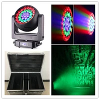 2pcs lyre movinghead led beam 37x20w rgbw 4 in 1 dmx sharpy led beam wash zoom moving head light with case