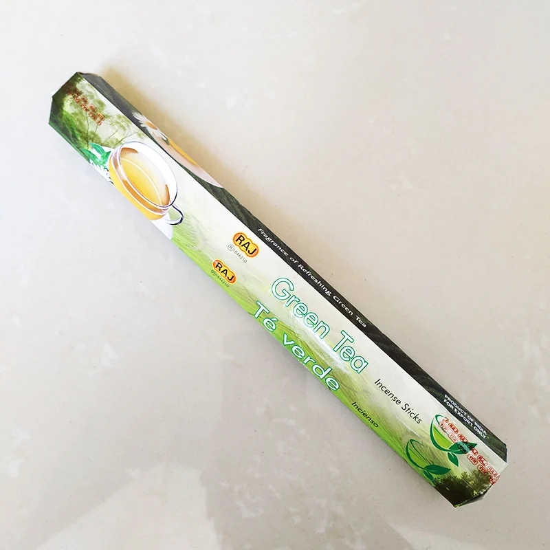 Одна маленькая коробка тибетская палочка благовония зеленый чай Индиана ручная