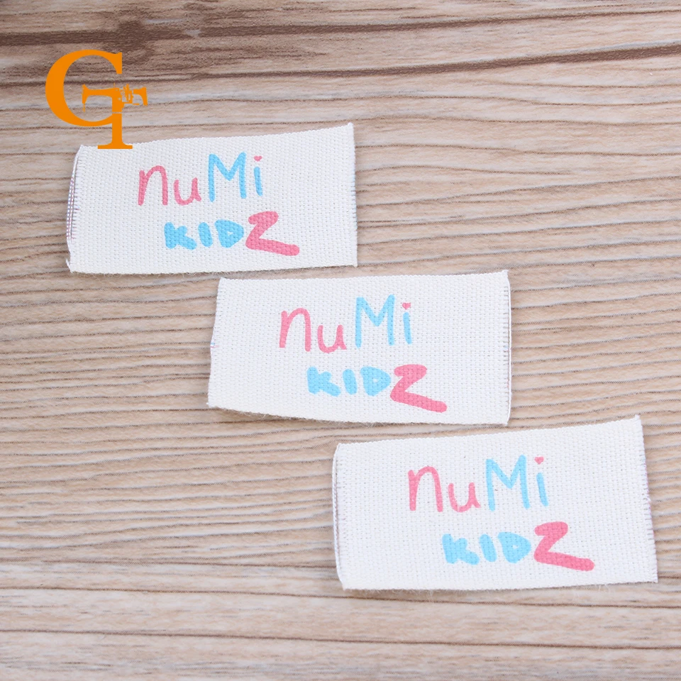 Бесплатная доставка одежды на заказ печатная хлопковая бирка для шитья экрана