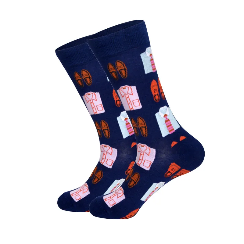 2019 женские и мужские красочные новые хлопковые счастливые носки 24 цвета фрукты