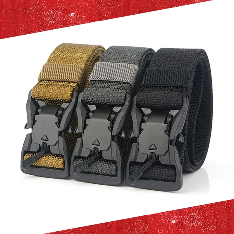 

Тактический спортивный ремень, уличный поясной ремень, боевой армейский Регулируемый охотничий нейлоновый мужской тактический ремень