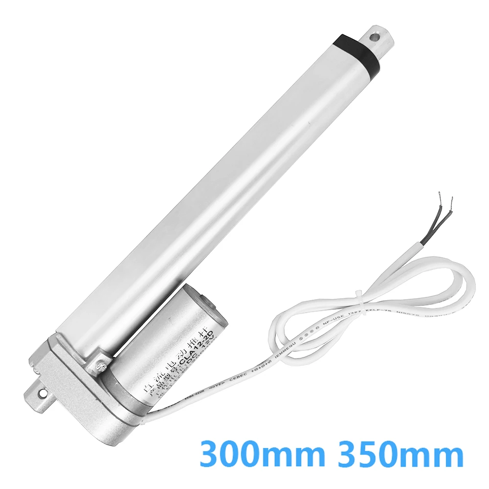 

electric linear actuator DC12V 24V 300mm 350mm stroke micro lock actuator motor Metal gear telescopic mini linear actuator 1000N