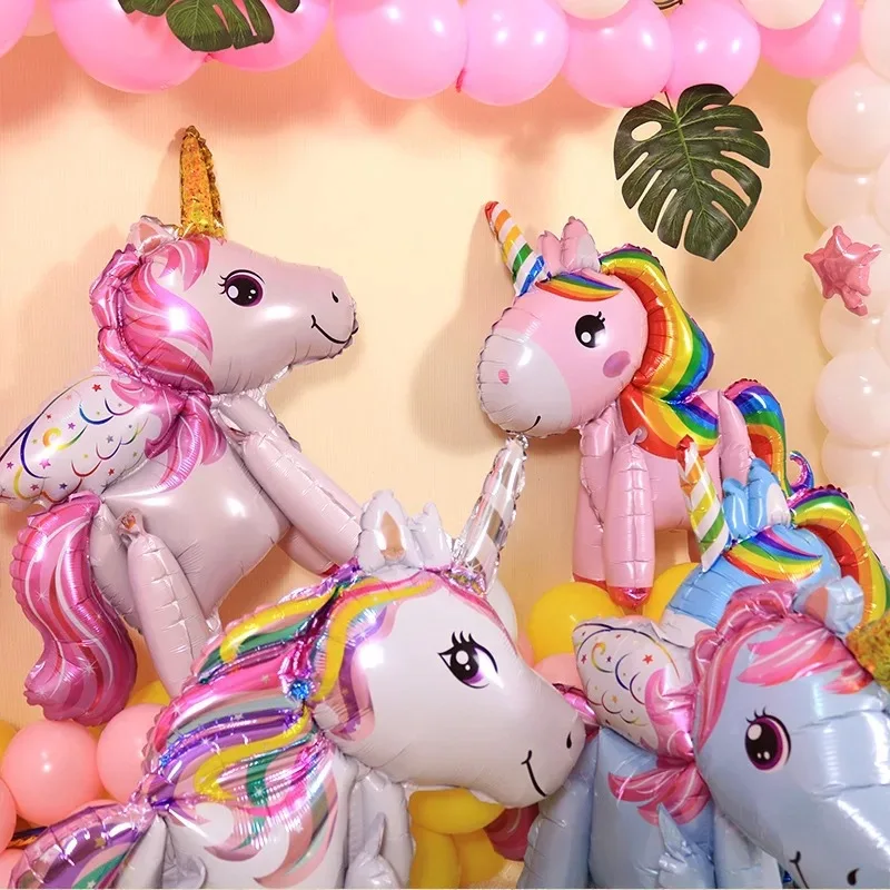 Baby Shower 3D тигантский носорог шар надувная Радужная шары &quotМорской конек&quot