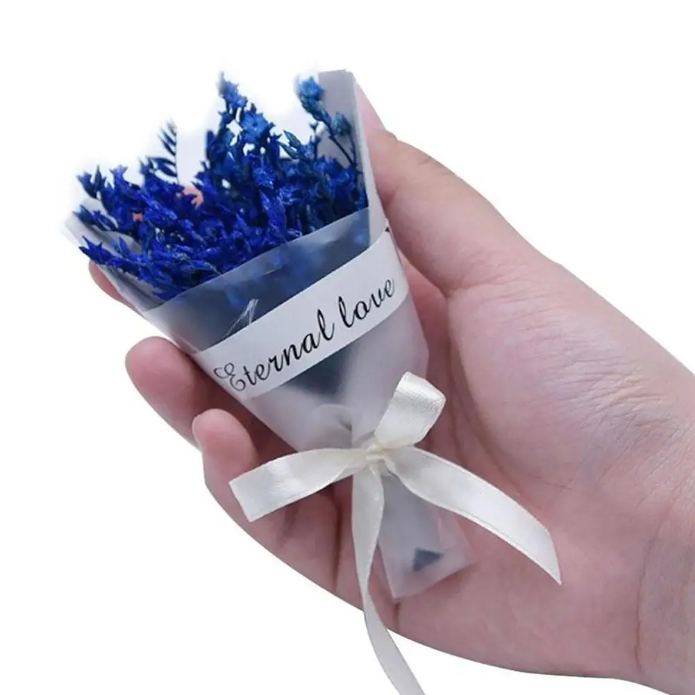 

Mini Cute Colorful Dried Flower Bouquet Wedding Home Party Decor Photo Props