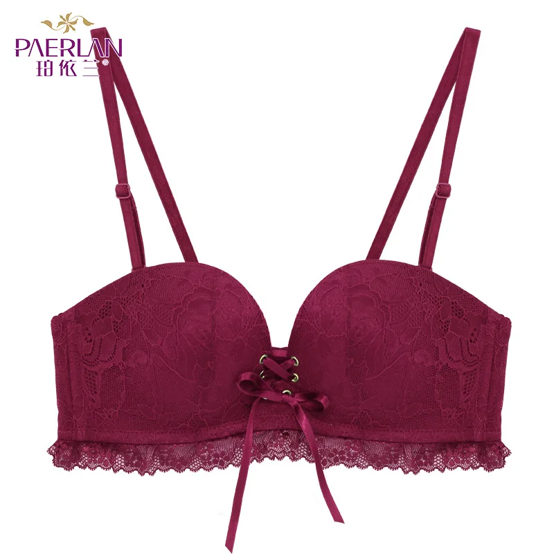 

Женский кружевной бюстгальтер PAERLAN, с отстегивающимися лямками, с чашками 1/2