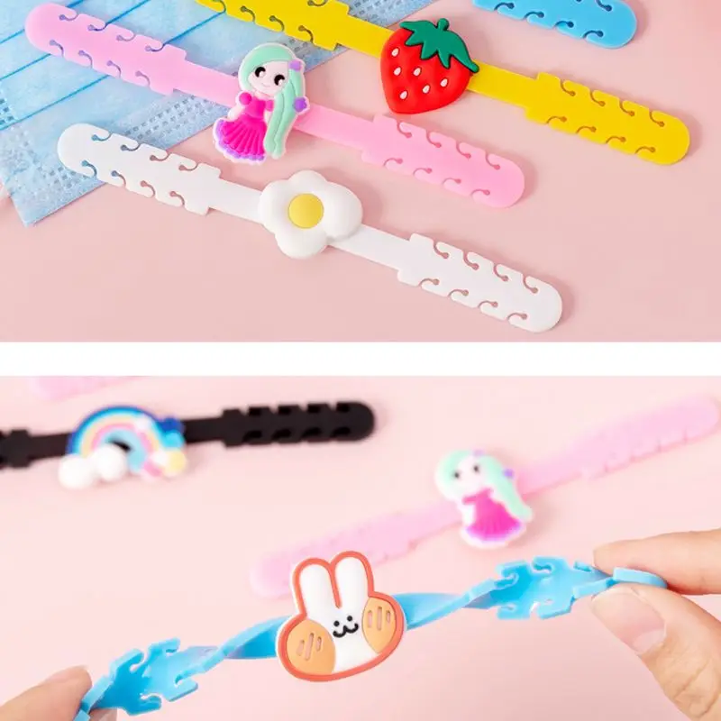 Cute Cartoon Masks Hook Adjustable Anti-slip Mask Silicone Ear Grips Strap | Дом и сад