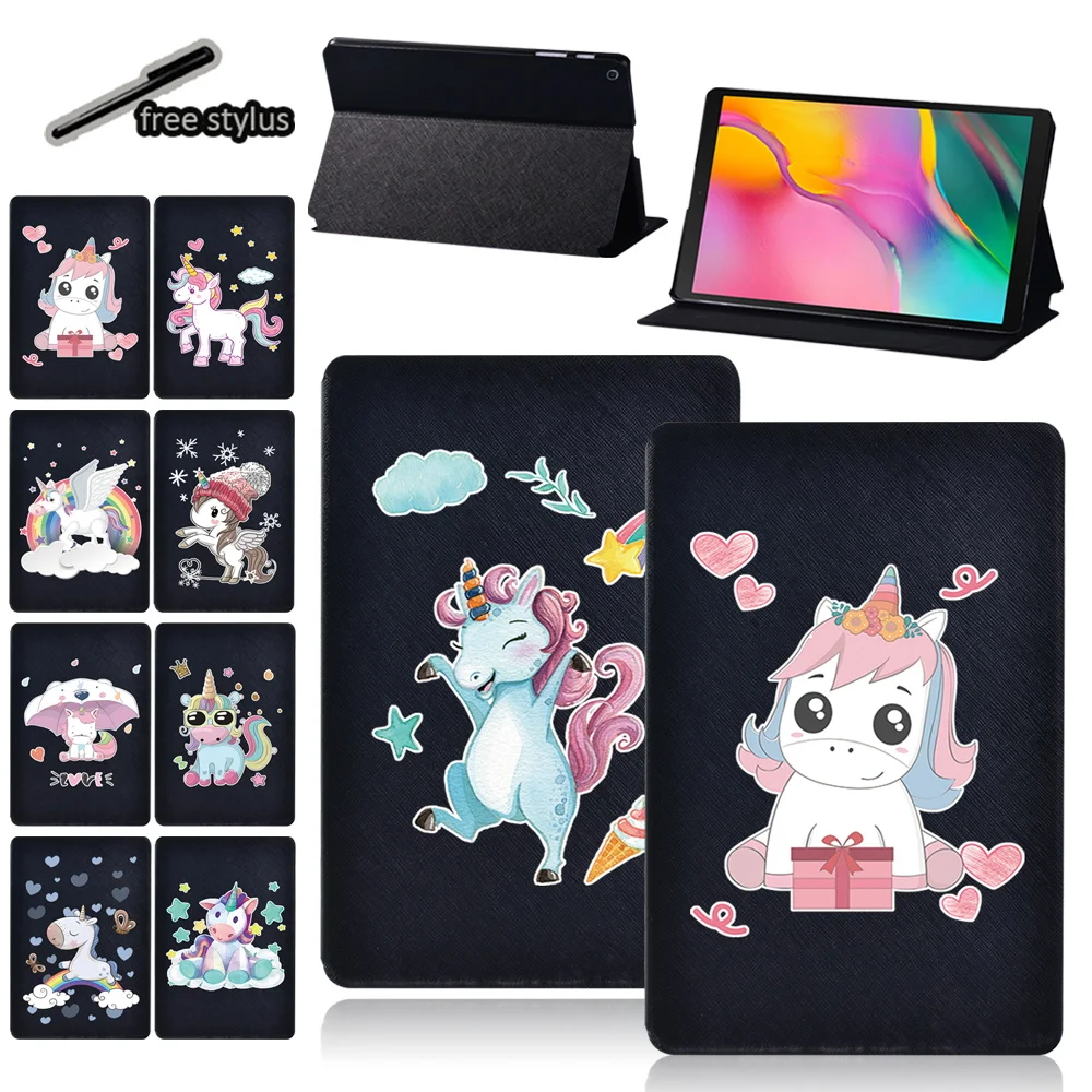

Tablet Case for Samsung Galaxy Tab A7/Tab S6 Lite/Tab A A6 10.1/Tab A 8.0/Tab A 10.5/Tab A 9.7/S5e 10.5 Inch Cover Case + Stylus