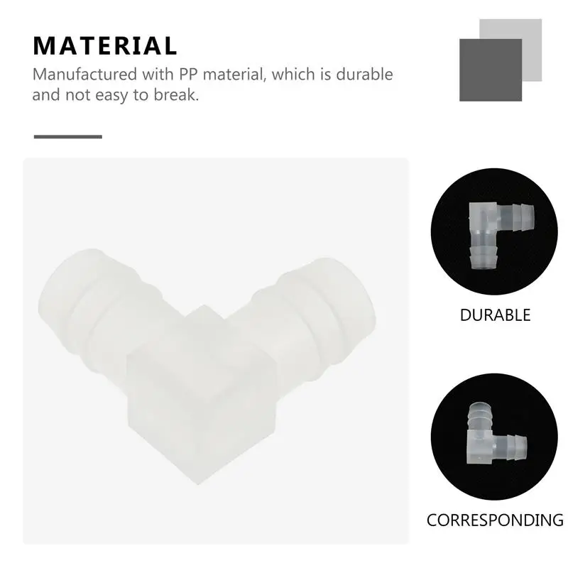 

1 Bag 5pcs Right Angle Connectors Plastic Water Cooling Elbow Pagoda Connectors