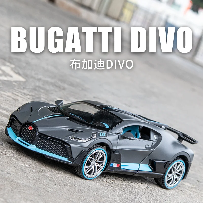 Новая модель автомобиля Bugatti Supercar 1:24 коллекция открывающихся дверей игрушечный