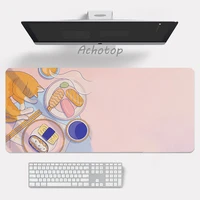Large Anime Pink Mousepad Gamer Cute Kawaii Gaming Mouse Pad XXL Rubber Otaku Locking Edge Big Fashion Laptop Notebook Desk Mat