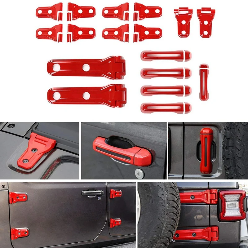 Tailgate Door Handle Cover Hinge Hood Spare Tire for 2018 Jeep Wrangler JL Accessories 4 | Автомобили и мотоциклы