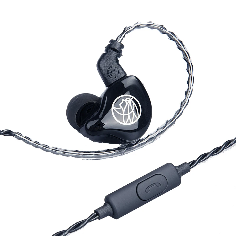 Проводные наушники TFZ T1SM динамические с супер басами HIFI шумоподавляющие мониторы