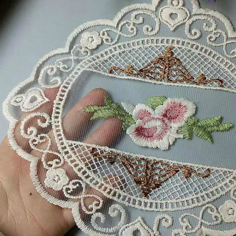 Кружевное цветочное оформление 21*23 см для дивана занавески полотенце кровати