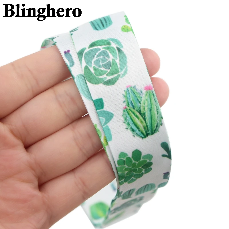 Ремешки на шею с изображением кактуса CA1056 зеленые ремешки для шеи растений