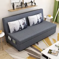Nordic Modern Folding Sofa Bed 90CM Simple Bedroom Living Room Multifunctional Adult Bed Lazy Leisure Sofa Space Saving Design