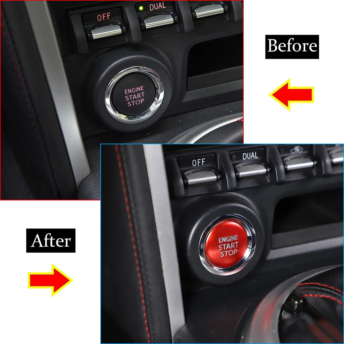 Для 2012-2020 Toyota 86/Subaru BRZ автомобильный двигатель из нержавеющей стали однокнопочный