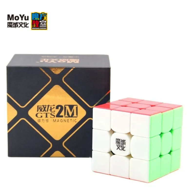 Hot Selling MoYu Weilong GTS V2 Magnetic 3x3x3 Magic Cube Professional GTS2 M 3x3 Speed Educational Toys Games | Игрушки и хобби