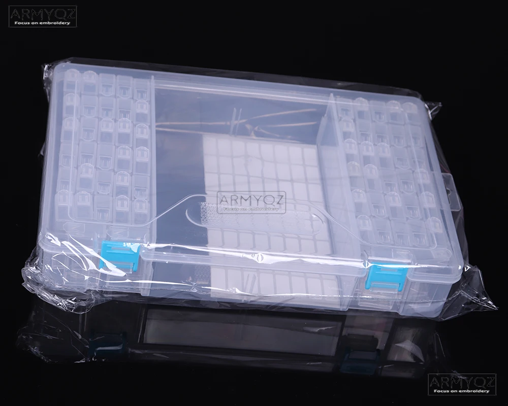 

5D Diamond Painting Tools and Accessories Kits 6 sheets (560pcs label sticker Diamond Embroidery 64 Slot Box sets