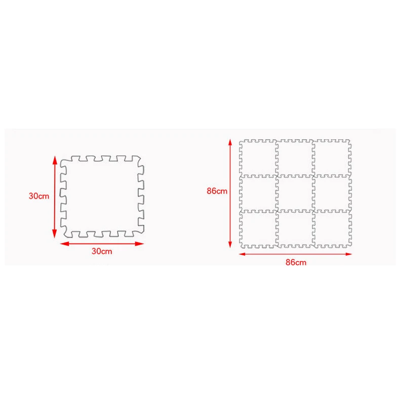 

9 Pcs Baby Floor Mats EVA Puzzle Mats Alphabets Animals Jigsaw Puzzle Mats Floor Tiles Exercise Baby Play Rugs