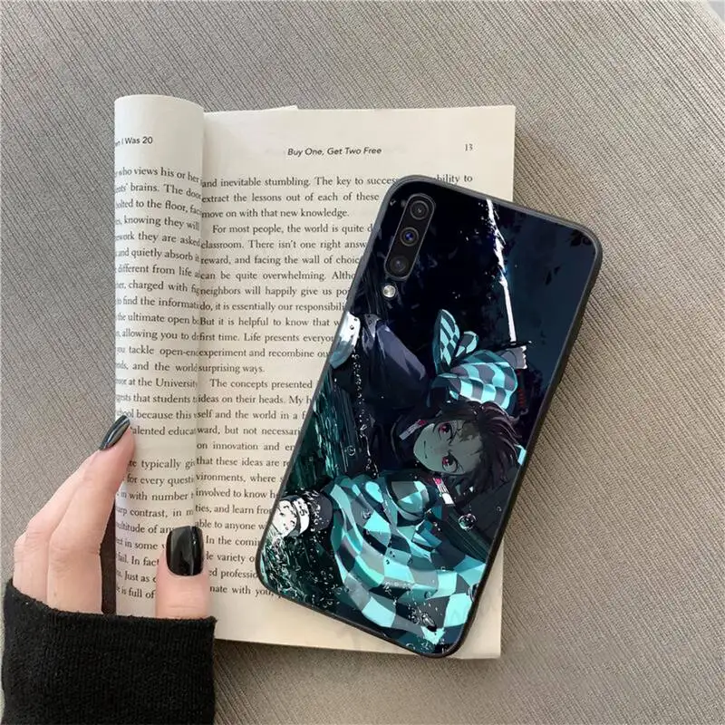 

Popular Anime Demon Slayer Phone Case For Samsung galaxy S 9 10 20 A 10 21 30 31 40 50 51 71 s note 20 j 4 2018 plus