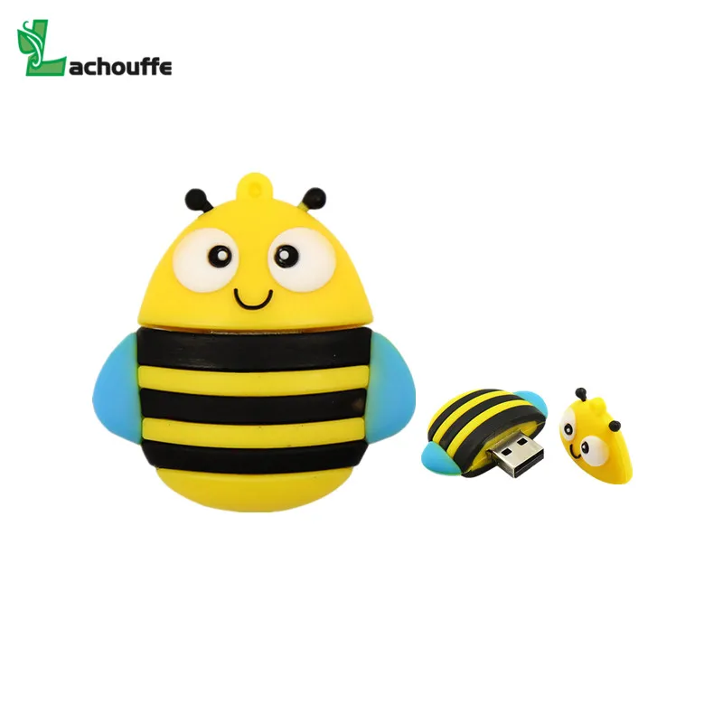 Usb флеш-накопитель в виде милого пингвина совы лисы флешка с мультяшным рисунком