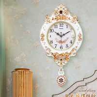 european wall clock pendulum large silent living room vintage art clock wall digital reloj de pared luxury home decor mm60wc