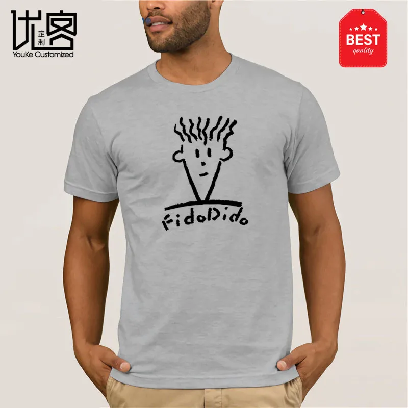 2019 летние Стиль футболка Fido Dido поп пить брендовая одежда для мужчин | Мужская