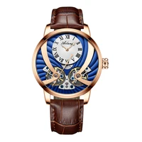 ailang luxury business watch automatic mechanical watch mens double pendulum tourbillon waterproof mechanical watch brand