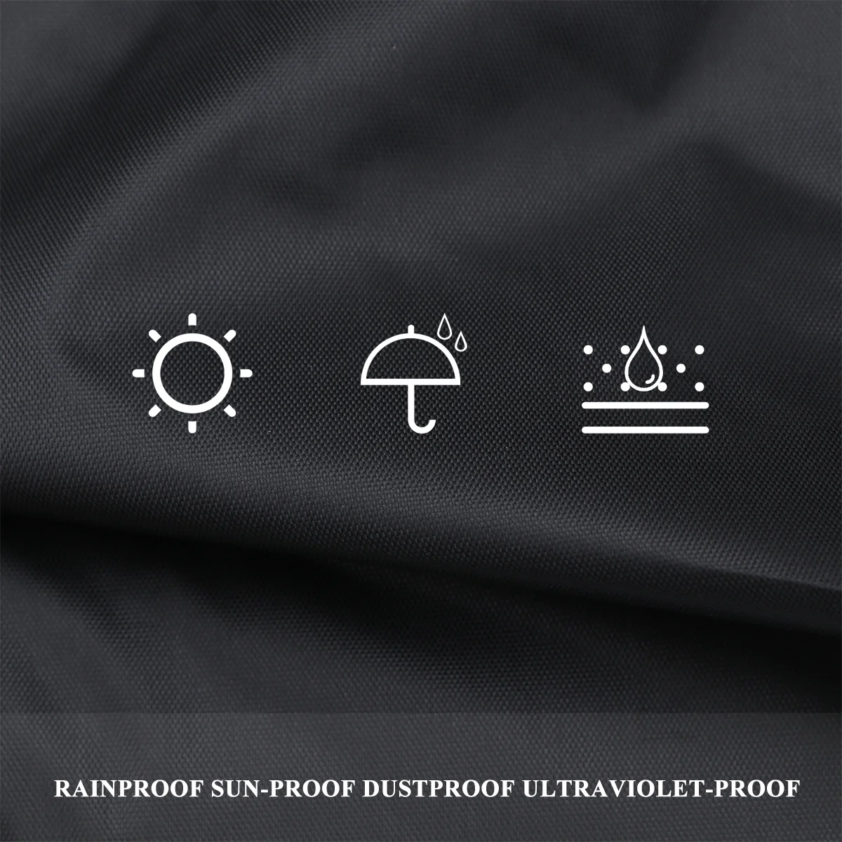 

Grass Machine Outdoor Cover Waterproof Grass Machine Cover Rain Sun UV Dust Wind Proof Covers Size (Black 177X110X110cm)