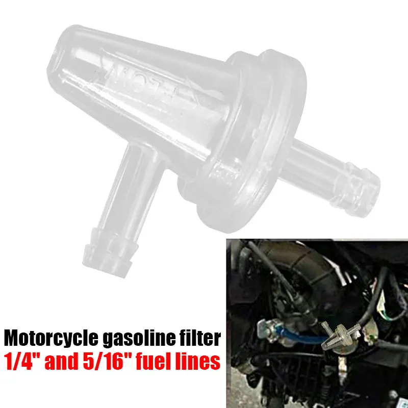 

1/4“ 90 Degrees Motorcycle Fuel Filters Durable Auto Stable Solvent Filter Car