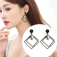 korean fashion rhombic dangle earrings for women simple geometric long big drop earring wedding 2020 jewelry gift