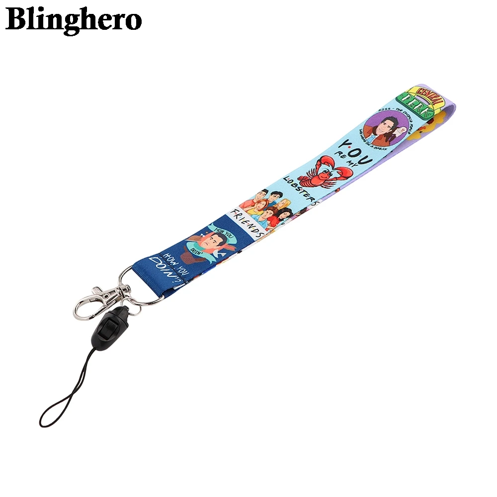 

CB823 Friends TV Show Cartoon Lanyard For key ID Card Pass Gym USB badge Holder DIY Hang Rope Short Lanyards