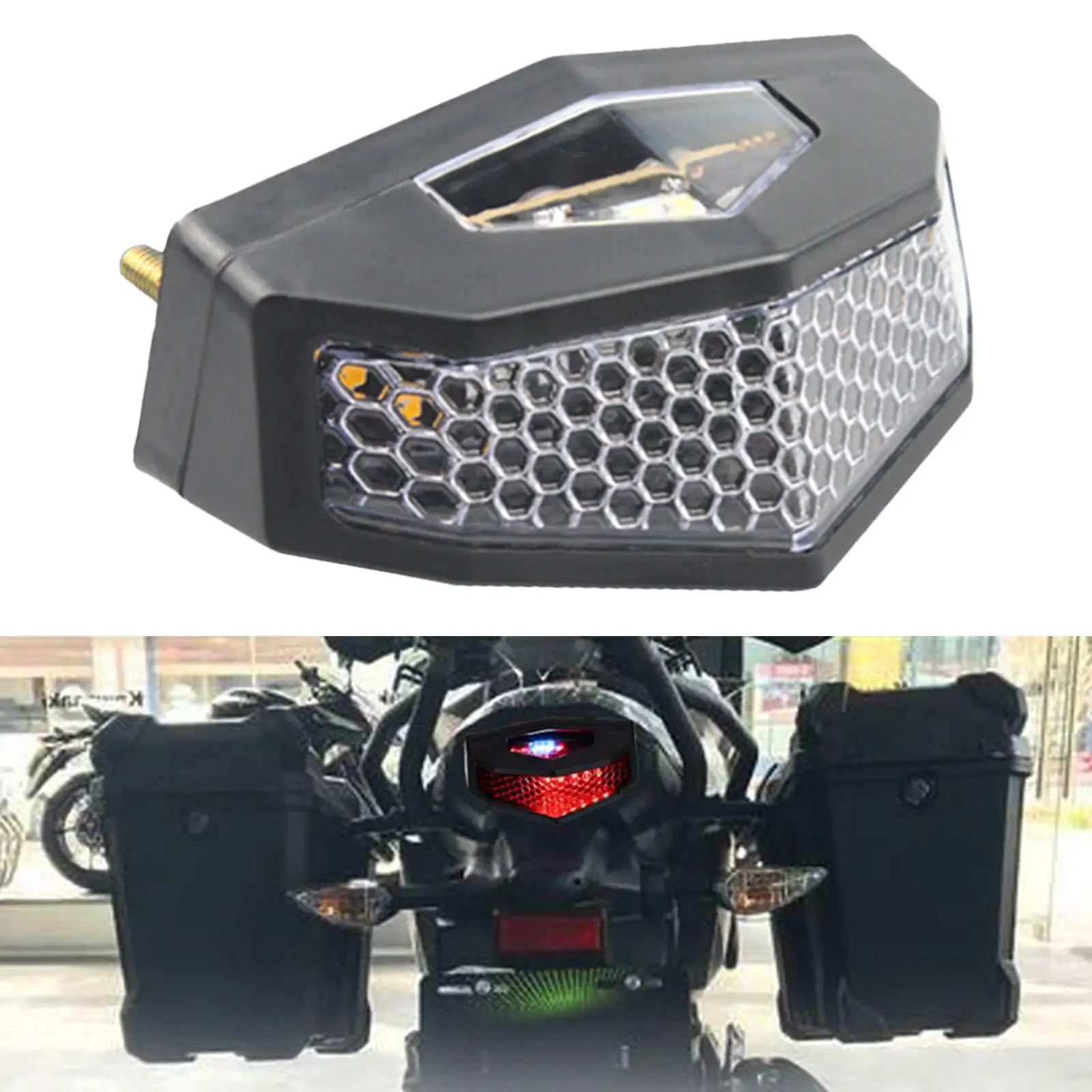 

12V 5 In 1 Universal Motorcycle LED Rear Tail Light Waterproof Turn Signal Light Replacement Accessories Parts for Safe Driving