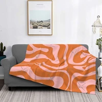 liquid swirl retro abstract pattern blanket bedspread bed plaid muslin sofa blanket plaid blankets home textile luxury