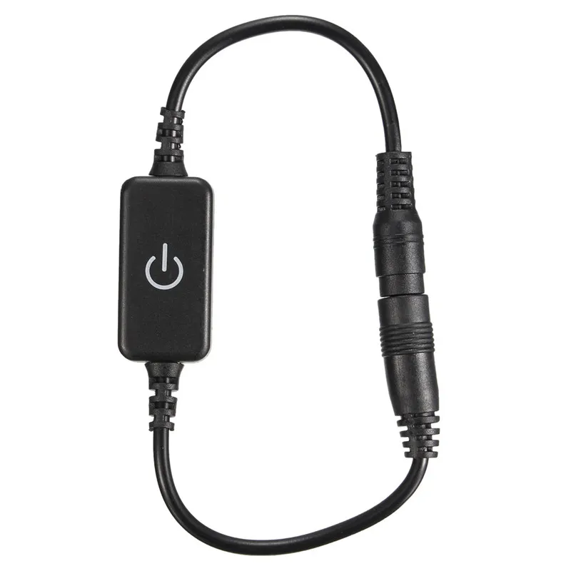 DC12-24V 4A Inline Touch LED Dimmer Switch Controller Adapter for Single Color Strip Lights Lamp Support Dropshipping | Освещение
