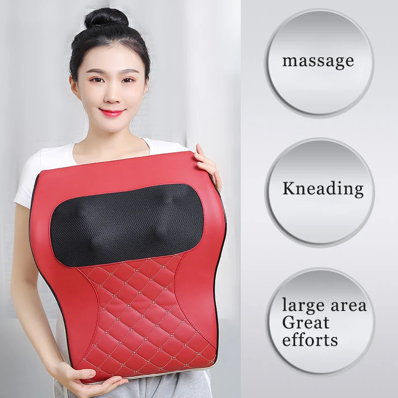Enlarged version of back and waist massager Multifunctional electric whole body massage pillow Tools to relieve body pain