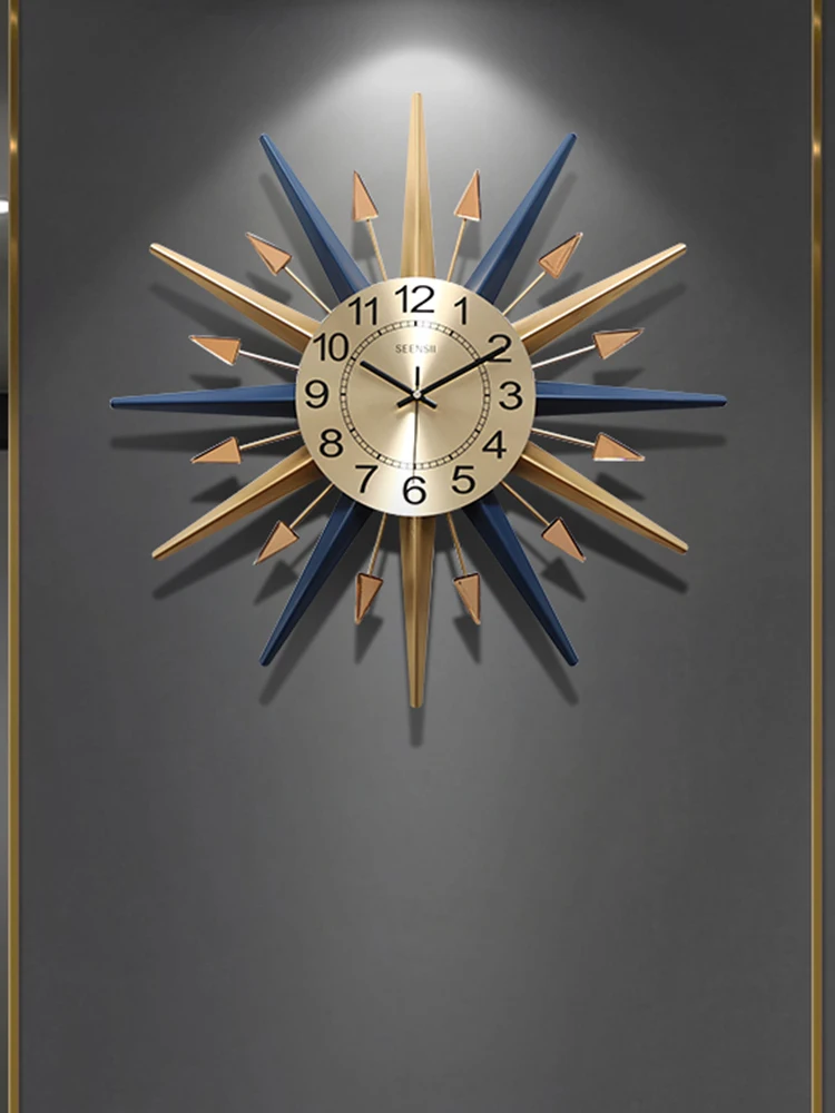 

Clocks Wall Clocks Living Room Nordic Fashion Creative Wall Clock Bedroom Household Wall Watch Modern Simple Personality Atmosph
