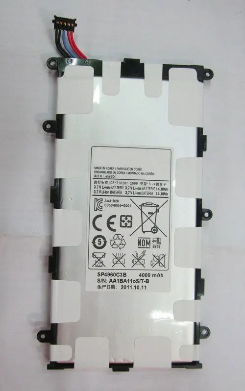 Аккумулятор ALLCCX SP4960C3B для Samsung GALAXY TAB P6200 P3110 P3100|Аккумуляторы мобильных телефонов| |