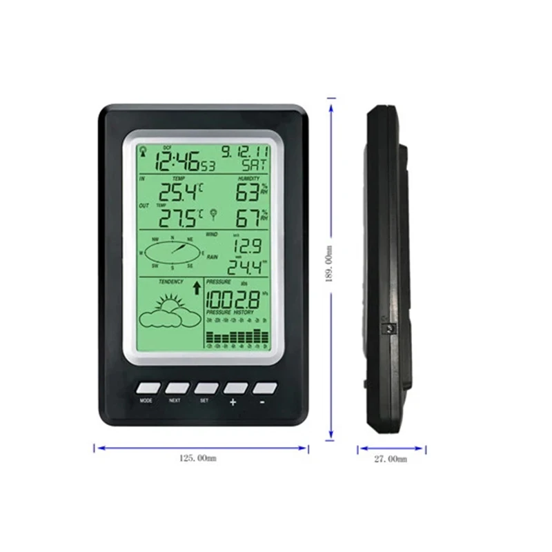 

Wireless Solar Sensor Weather Station WS1030 433Mhz Temperature Humidity Rain Pressure Wind Speed Wind Direction
