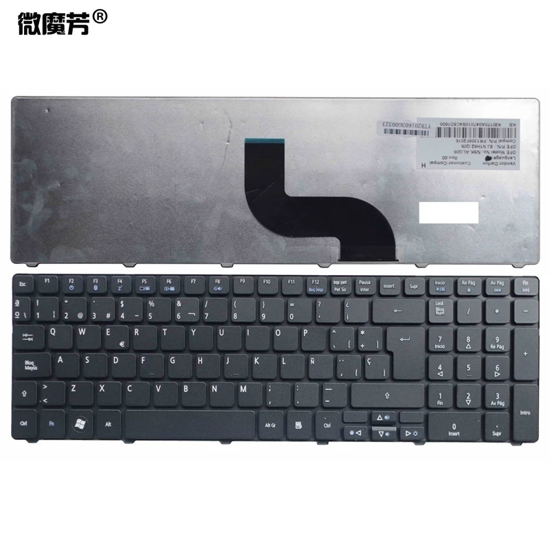 Испанская клавиатура для Acer 5251 5560G 5560 (15 '') 5551 5551g 5552 5552g 5553 5553g 5625 5736 5739 5741 SP