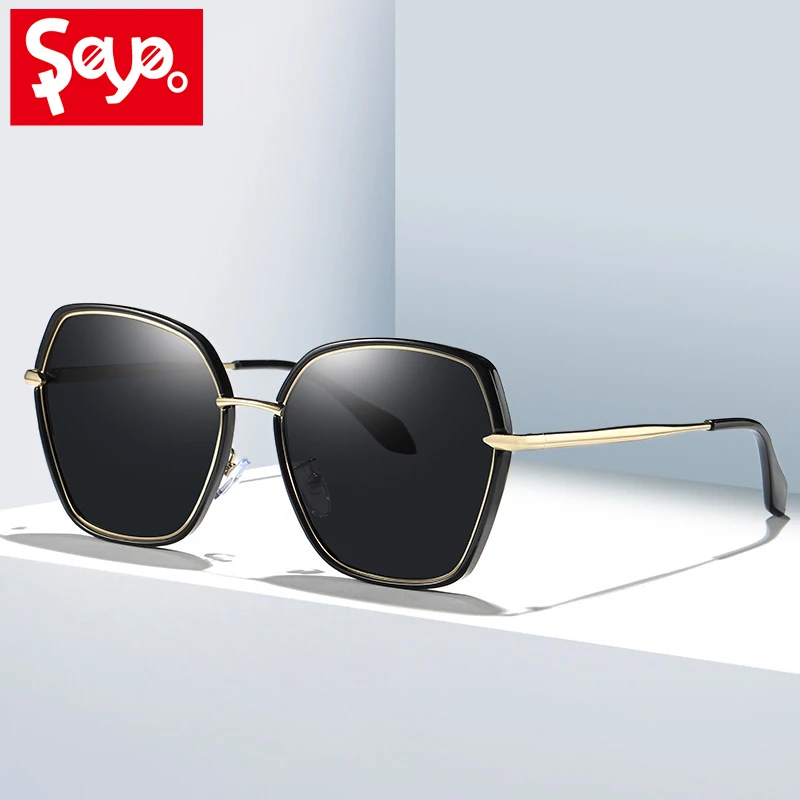Очки солнцезащитные SAYLAYO женские в ретро стиле модные большие квадратные